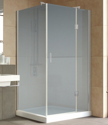 Душевой уголок Vegas Glass AFP-Fis Lux 120*90 07 10 R профиль матовый хром, стекло сатин, прямоугольный, двери распашные