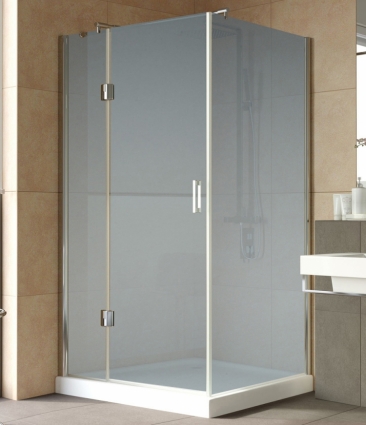 Душевой уголок Vegas Glass AFP-Fis Lux 120*90 07 10 L профиль матовый хром, стекло сатин, прямоугольный, двери распашные
