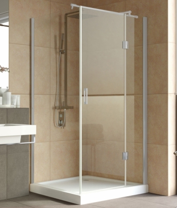 Душевой уголок Vegas Glass AFP-Fis Lux 100*90 07 01 R профиль матовый хром, стекло прозрачное, прямоугольный, двери распашные