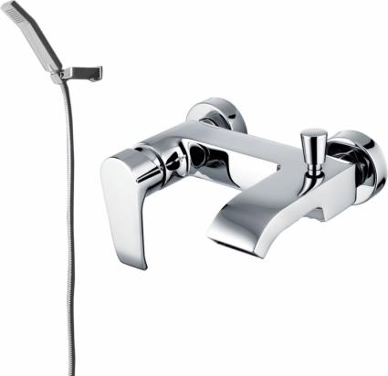 Смеситель Clever Paula Platinum 98199 для ванны с душем, однорычажный, хром