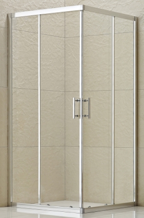 Душевой уголок RGW Passage PA-30 1000x1000x1900 профиль хром, стекло чистое, квадратный, двери раздвижные