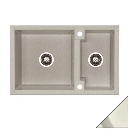 Мойка кухонная Alveus Cubo 50 арктик матовая, прямоугольная, 78x50 см