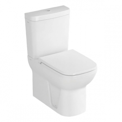 Унитаз-компакт VitrA S20 с бидеткой, белый, овальный, антивсплеск, 40x61.5 см