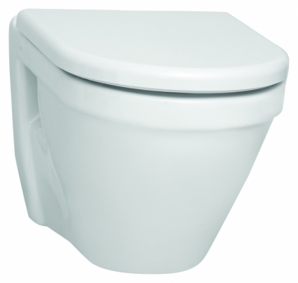 Унитаз подвесной VitrA S50 (52 см) с бидеткой, белый, овальный, 36x52 см