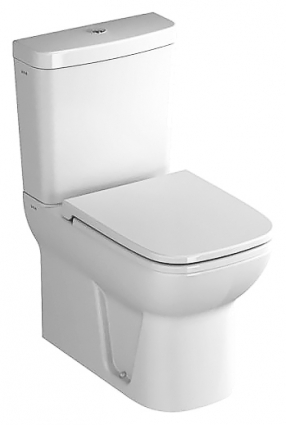 Унитаз-компакт VitrA S20 с микролифтом, белый, овальный, антивсплеск, 40x61.5 см