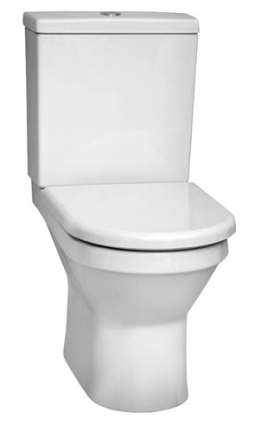 Унитаз-компакт VitrA S50  белый, овальный, антивсплеск, 39x65.5 см