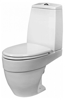 Унитаз-компакт Am.Pm Bliss L универ. вып. белый, овальный, 36.5x61.5 см