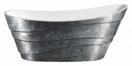 Акриловая ванна Lagard Alya Treasure Silver отдельностоящая, овальная