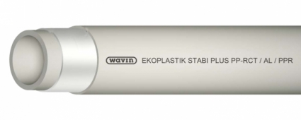 Труба полипропиленовая Ekoplastik Stabi Plus PN 28 50x6,9 (штанга: 4 м), цвет серый