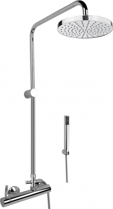 Душевая стойка Fiore Xenon 44CR5168 хром, штанга 152.8 см, шланг 150 см