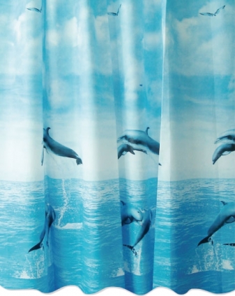 Штора для ванной Milardo Dolphins в современном стиле