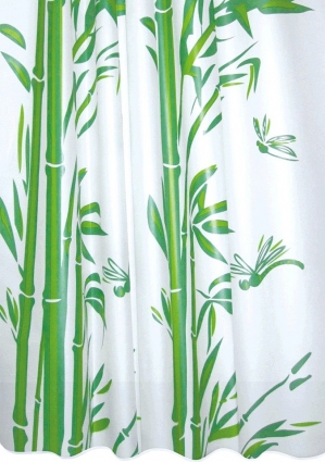 Штора для ванной Milardo Bamboo Green в современном стиле