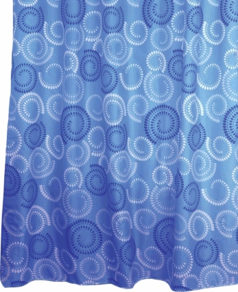 Штора для ванной Milardo Ultramarine Dots в современном стиле