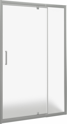 Душевая дверь в нишу Good Door Orion WTW-PD-110-G-CH распашная, стекло рифленое