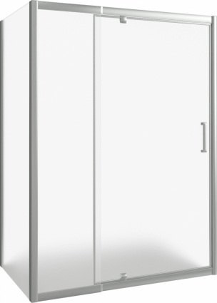 Душевой уголок Good Door Orion WTW-PD+SP-G-CH 140x80 прямоугольный, двери распашные