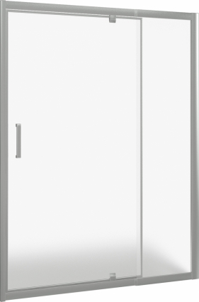 Душевая дверь в нишу Good Door Orion WTW-PD-140-G-CH распашная, стекло рифленое