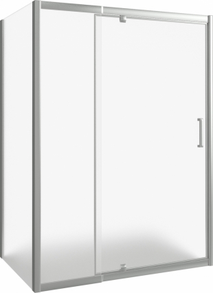 Душевой уголок Good Door Orion WTW-PD+SP-G-CH 140x90 прямоугольный, двери распашные