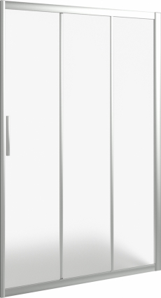 Душевая дверь в нишу Good Door Orion WTW-110-G-CH раздвижная, стекло рифленое
