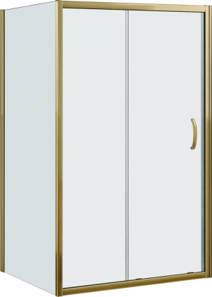 Душевой уголок Good Door Jazze WTW+SP-C-BR 110x90 прямоугольный, двери раздвижные