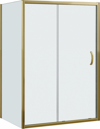 Душевой уголок Good Door Jazze WTW+SP-C-BR 130x80 прямоугольный, двери раздвижные