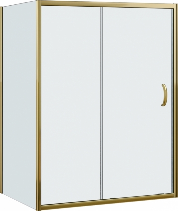 Душевой уголок Good Door Jazze WTW+SP-C-BR 140x80 прямоугольный, двери раздвижные