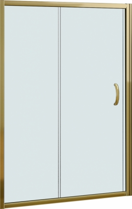 Душевая дверь в нишу Good Door Jazze WTW-140-C-BR раздвижная, стекло прозрачное