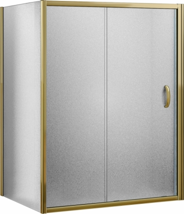 Душевой уголок Good Door Jazze WTW+SP-G-BR 140x90 прямоугольный, двери раздвижные