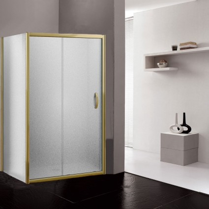 Душевой уголок Good Door Jazze WTW+SP-G-BR 110x80 прямоугольный, двери раздвижные