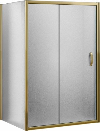 Душевой уголок Good Door Jazze WTW+SP-G-BR 120x90 прямоугольный, двери раздвижные