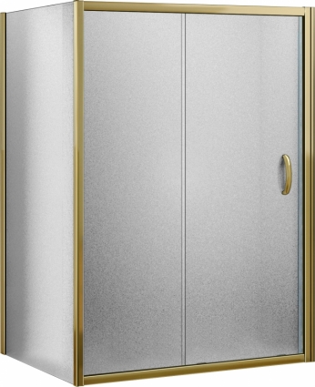 Душевой уголок Good Door Jazze WTW+SP-G-BR 130x90 прямоугольный, двери раздвижные