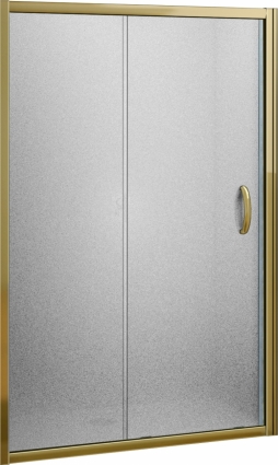 Душевая дверь в нишу Good Door Jazze WTW-130-G-BR раздвижная, стекло рифленое
