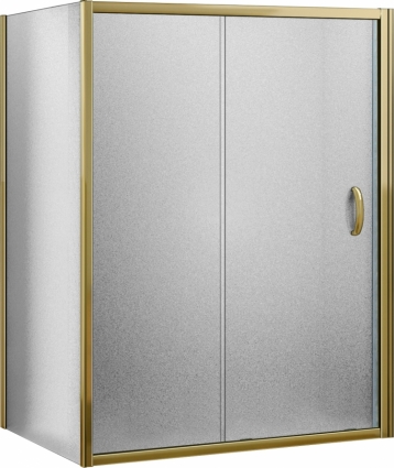 Душевой уголок Good Door Jazze WTW+SP-G-BR 140x80 прямоугольный, двери раздвижные