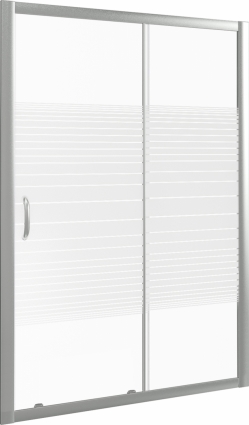 Душевая дверь в нишу Good Door Infinity WTW-130-S-CH раздвижная, стекло прозрачное