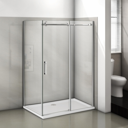 Душевой уголок Good Door Puerta WTW+SP-C-CH 110x90 прямоугольный, двери раздвижные