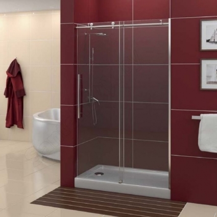 Душевая дверь в нишу Good Door Puerta WTW-140-C-CH раздвижная, стекло прозрачное