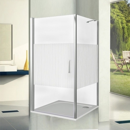 Душевой уголок Good Door Pandora CR-100-T-CH 100x100 квадратный, двери распашные