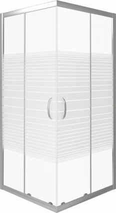 Душевой уголок Good Door Infinity CR-80-S-CH 80x80 квадратный, двери раздвижные