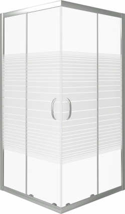 Душевой уголок Good Door Infinity CR-100-S-CH 100x100 квадратный, двери раздвижные