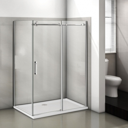 Душевой уголок Good Door Puerta WTW+SP-C-CH 110x80 прямоугольный, двери раздвижные