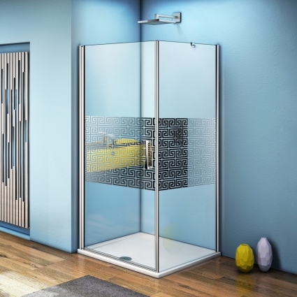 Душевой уголок Good Door Fantasy CR-90-F-CH 90x90 квадратный, двери распашные