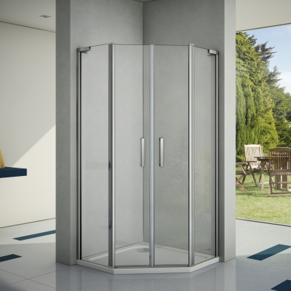Душевой уголок Good Door Pandora PNT-ТD 100x100 двери распашные, стекло прозрачное