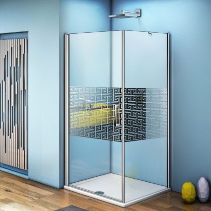 Душевой уголок Good Door Fantasy CR-80-F-CH 80x80 квадратный, двери распашные