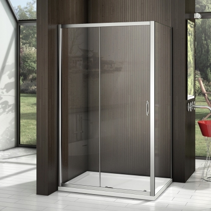 Душевой уголок Good Door Latte WTW+SP-C-WE 110x90 прямоугольный, двери раздвижные