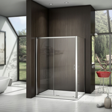 Душевой уголок Good Door Latte WTW+SP-C-WE 140x90 прямоугольный, двери раздвижные