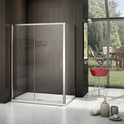 Душевой уголок Good Door Latte WTW+SP-G-WE 130x80 прямоугольный, двери раздвижные