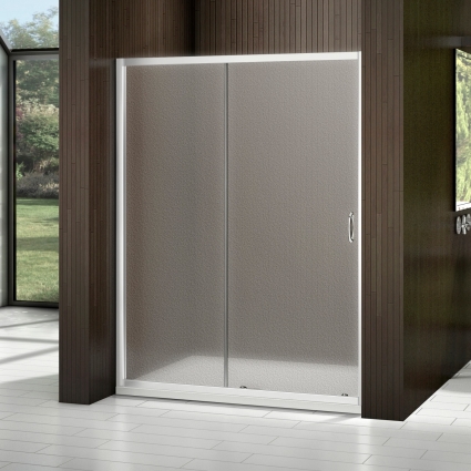 Душевая дверь в нишу Good Door Latte WTW-140-G-WE раздвижная, стекло рифленое