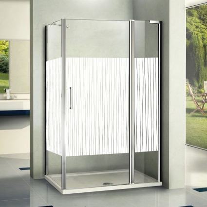 Душевой уголок Good Door Pandora WTW+SP-T-CH 130x80 прямоугольный, двери раздвижные