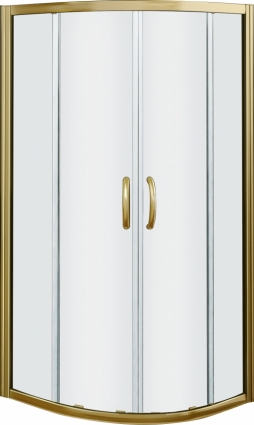 Душевой уголок Good Door Jazze R-90-C-BR четверть круга, двери раздвижные