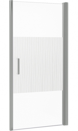 Душевая дверь в нишу Good Door Pandora DR-100-T-CH распашная, стекло прозрачное