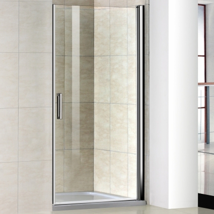 Душевая дверь в нишу Good Door Pandora DR100(L/R) распашная, стекло прозрачное